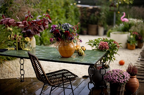 with the right furniture and landscaping, even a small garden can be a magical place
